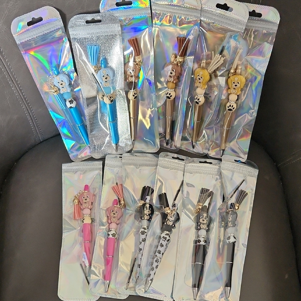 Cute PUPPY THEME Pens - Blue, Yellow